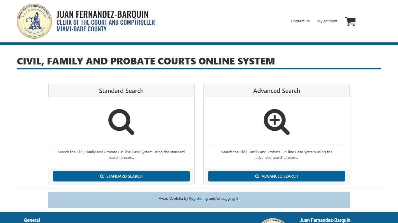 Civil, Family and Probate Courts Online System